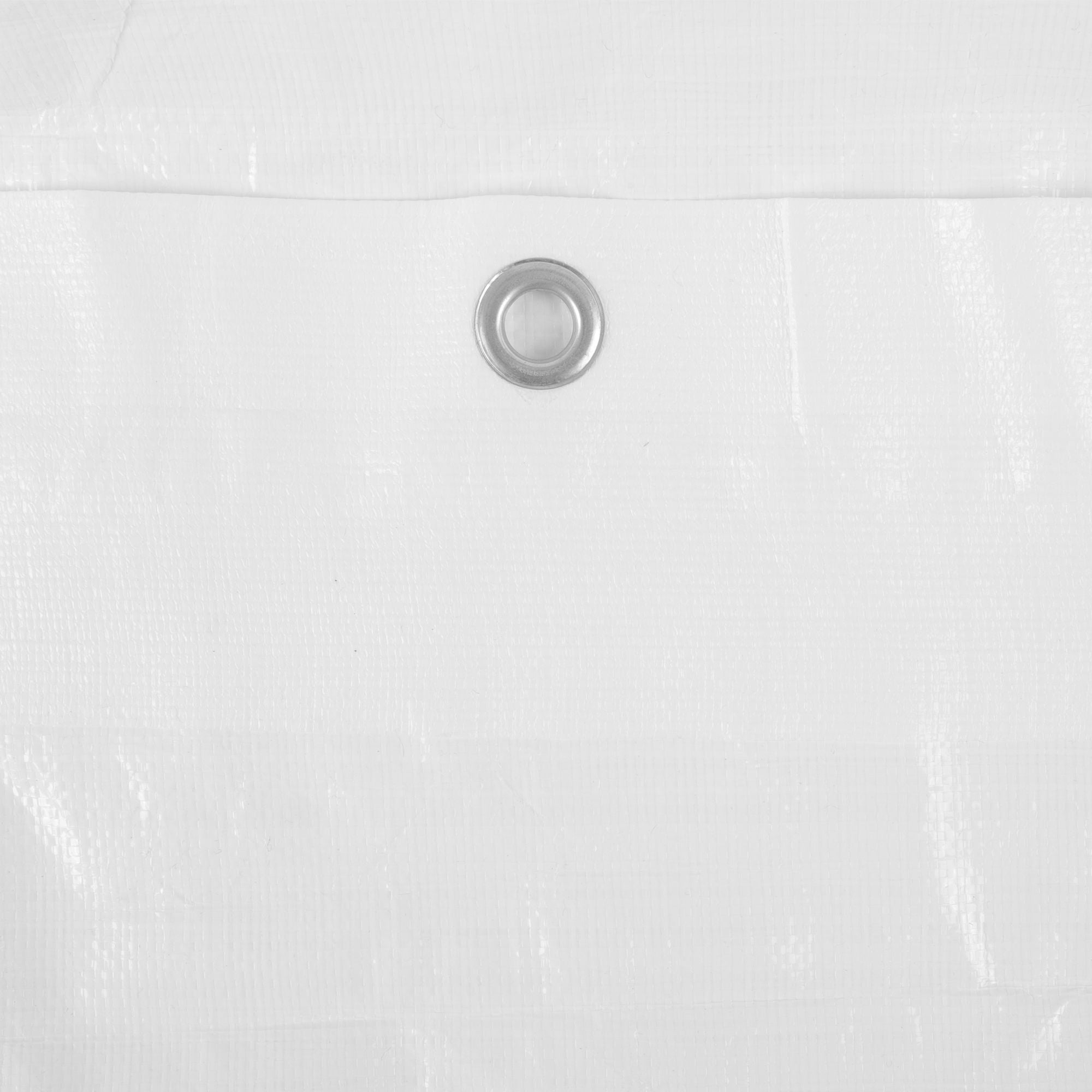 10 X 20 Ft Carport Canopy Cover Replacement Heavy Duty Waterproof Fabric With 36 Bungee Cords UV & Tear Resistant (Cover Only) - White