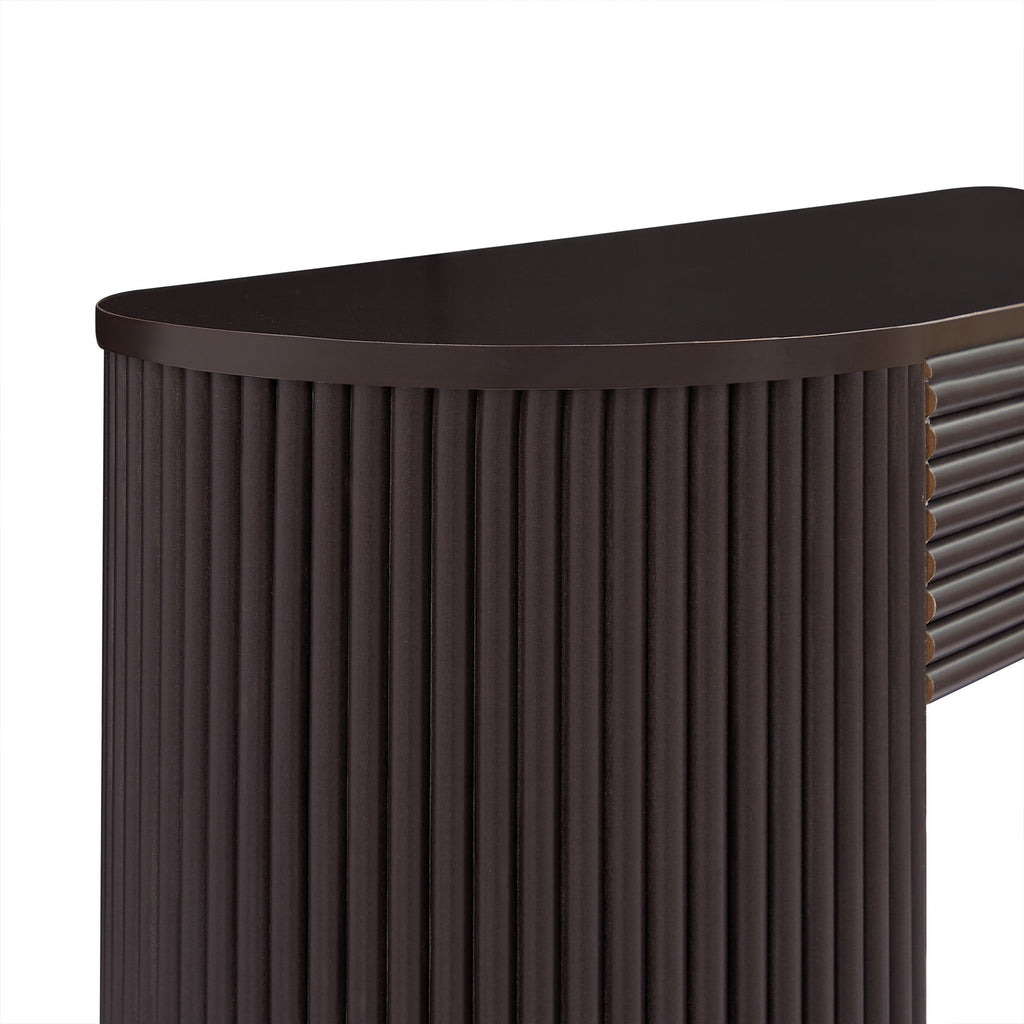 Retro Console Table With Storage, 3 Drawers