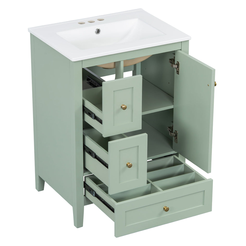 Bathroom Vanity With Storage, Removable Dividers