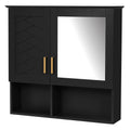 2 In 1 Wall-Mounted Mirror Cabinet With Adjustable Shelves, Soft-Close Doors, High-Definition Mirror & Storage