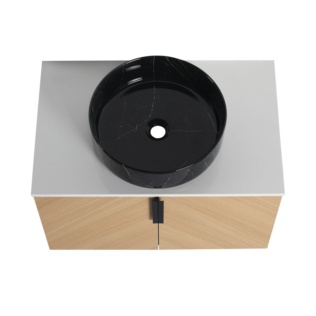 Wall Mounted Bathroom Vanity & Art Sink