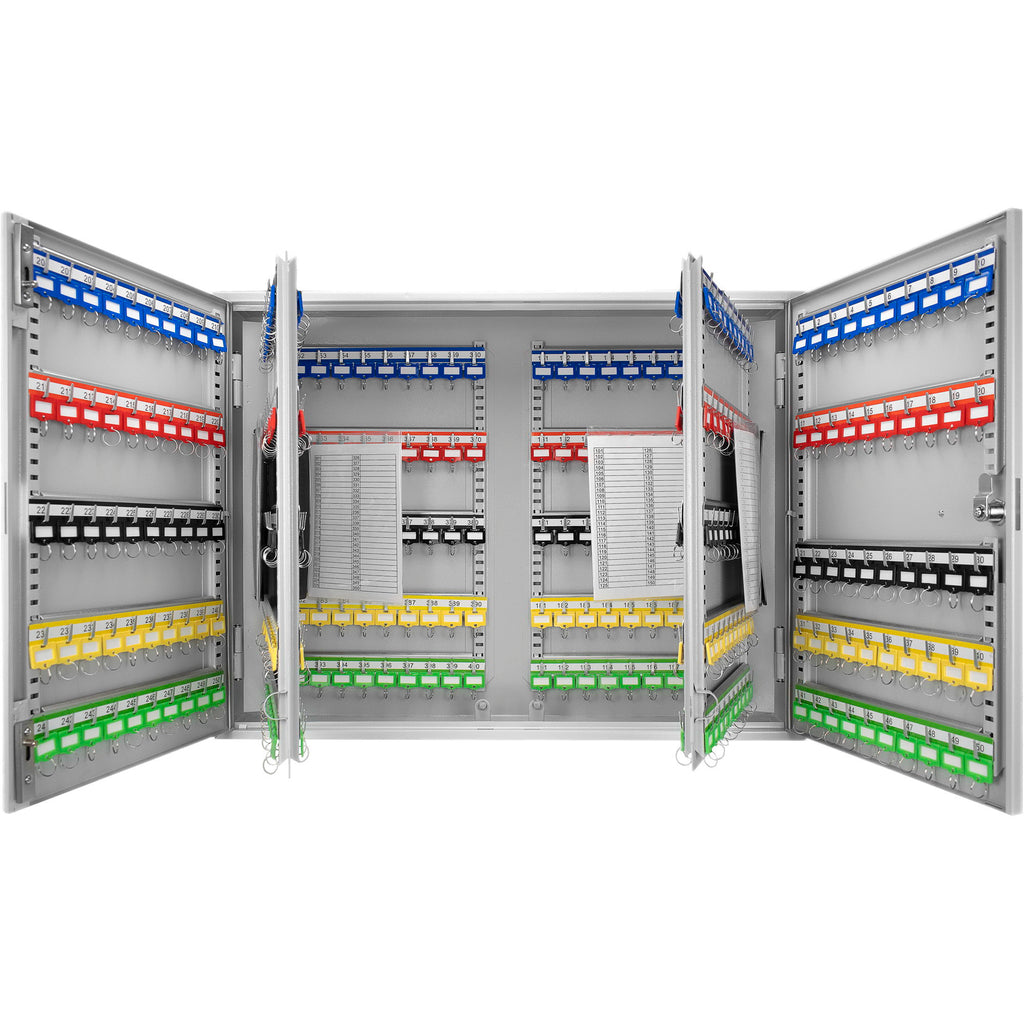 400 Keys Adjustable Key Lock Box With Digital Lock - Gray