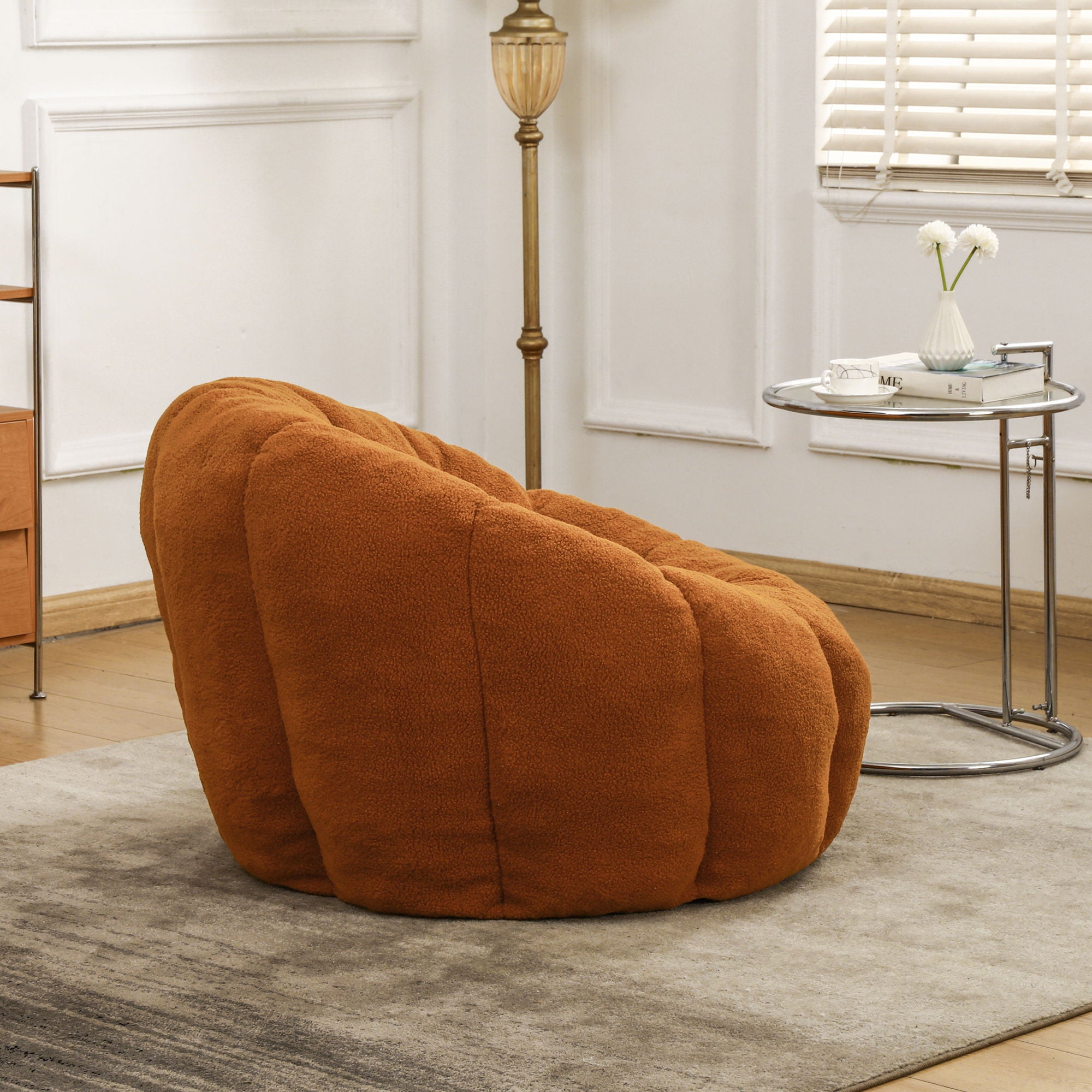 Bean Bag Chair, Lazy Sofa For Living Room - Orange