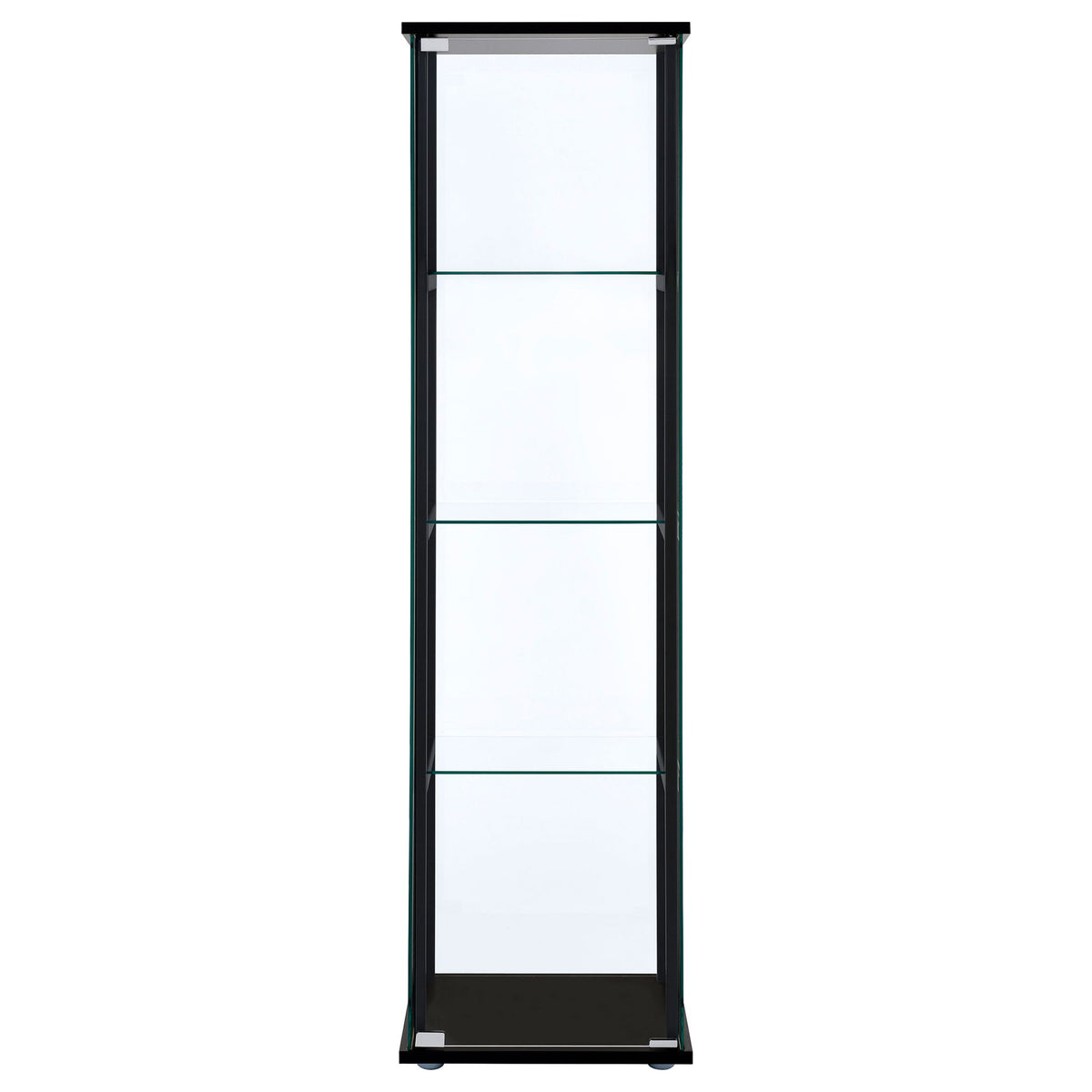 Serena - 4 Shelf Curio Cabinet - Black