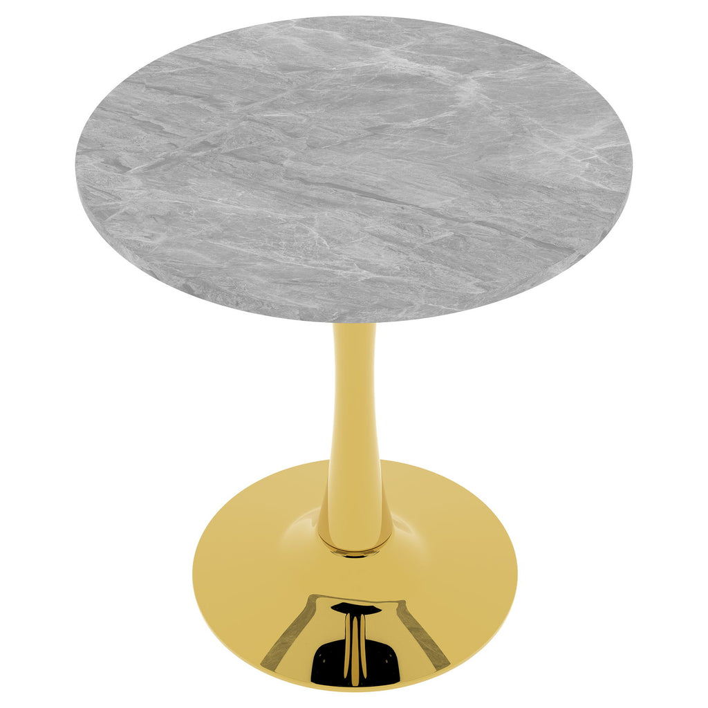 Coffee Table With Round Top For Living Rooms - Golden