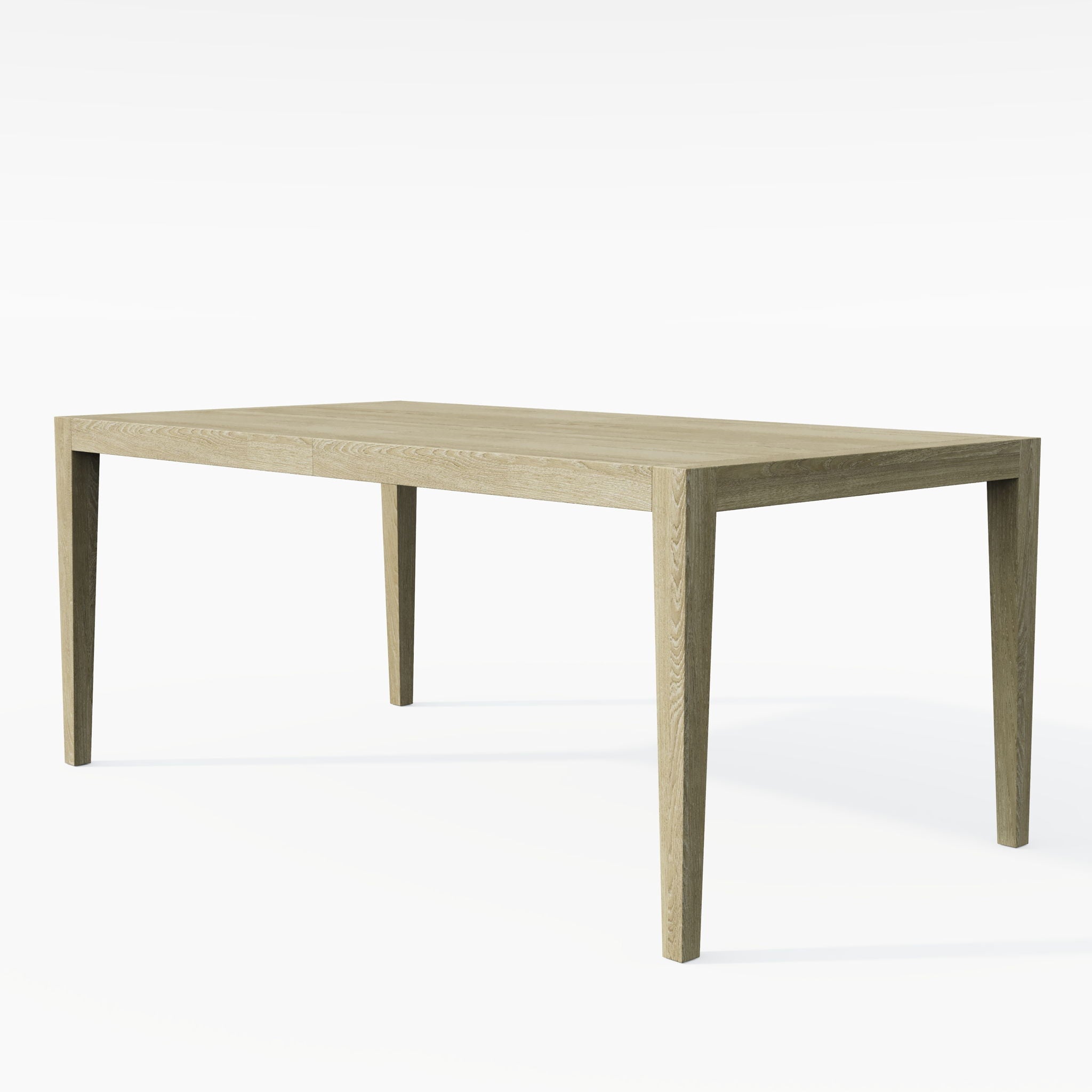 Adeline - Rectangular Dining Table With Leaves - Natural Wood Wash
