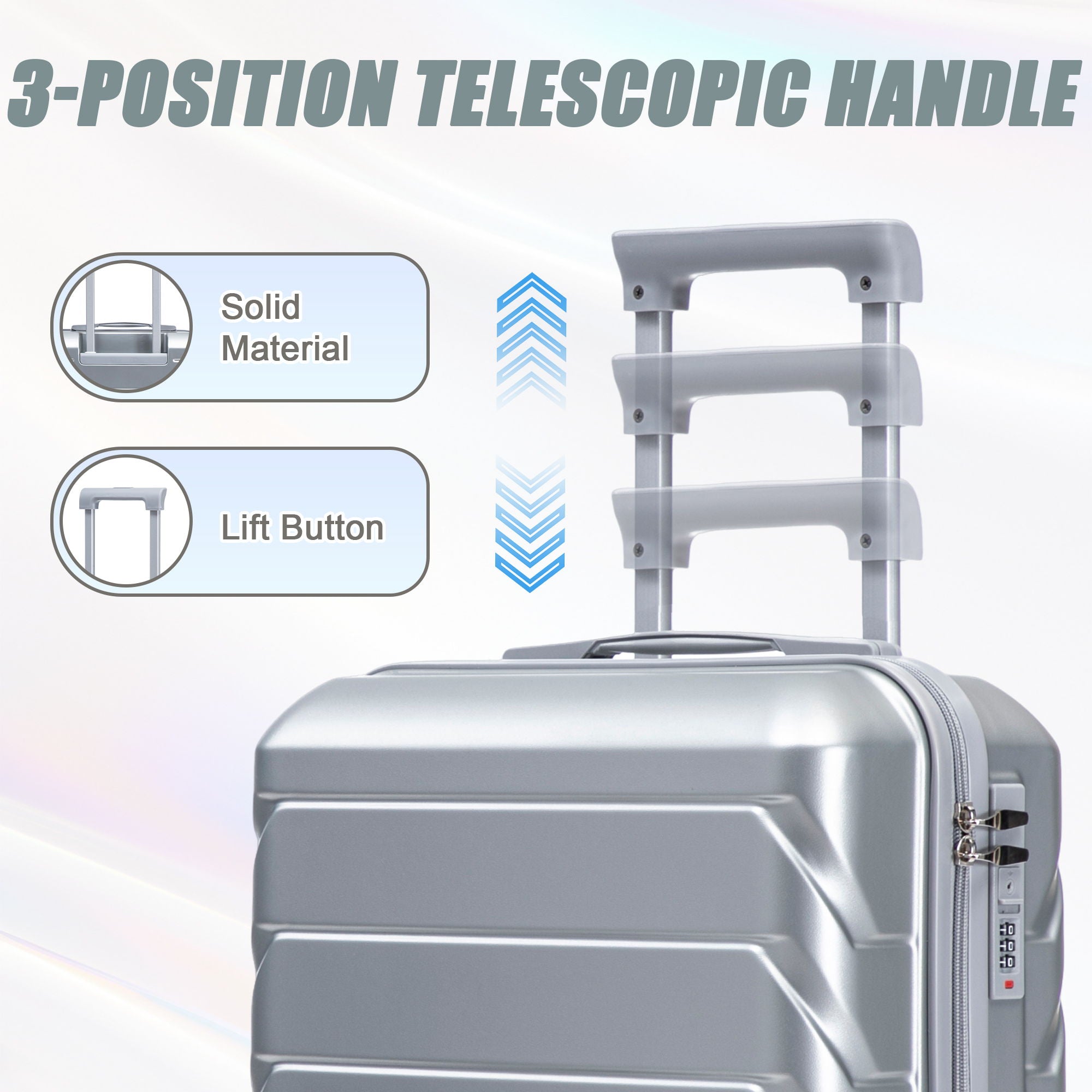 Spinner Luggage Set With Combination Lock