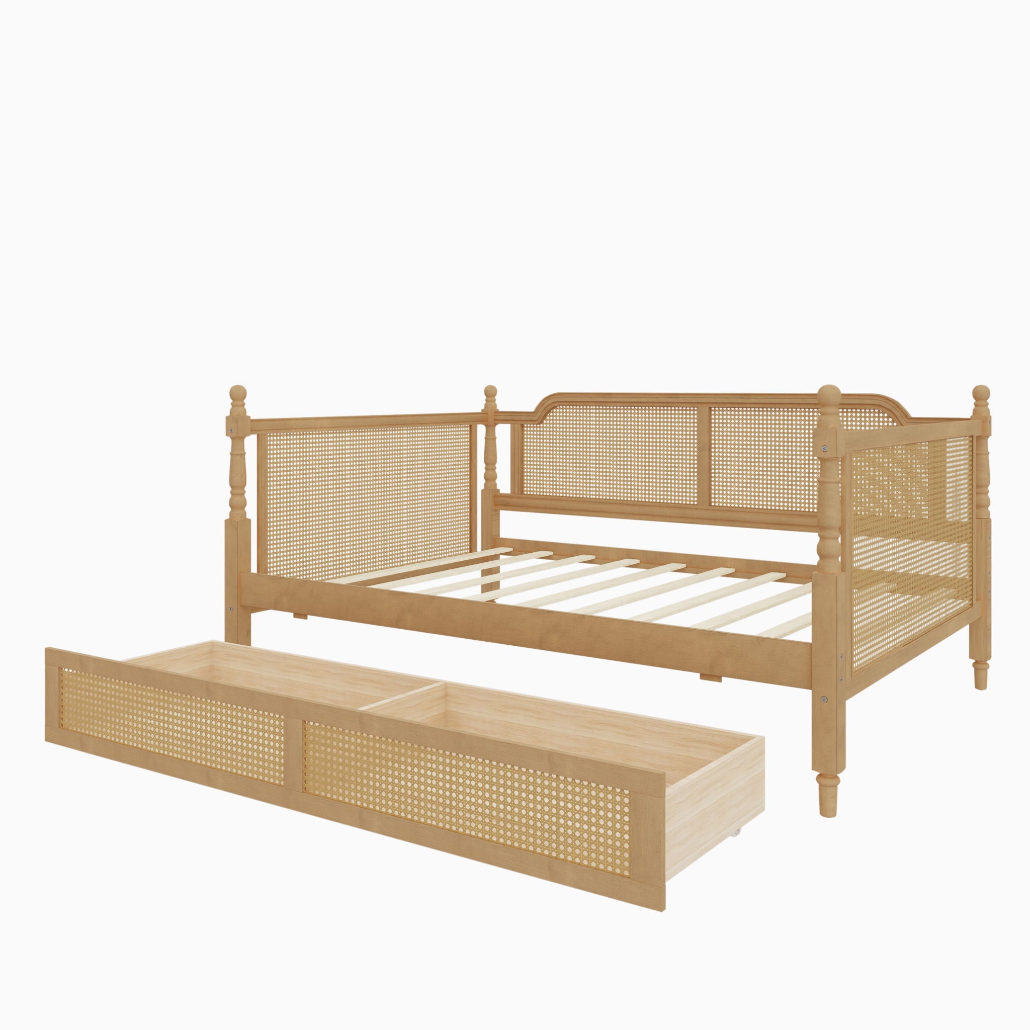 Full Size Daybed With 2 Drawers - Walnut
