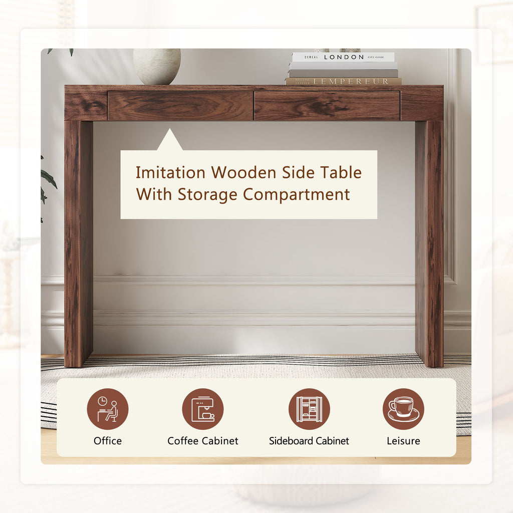 Elegant Bar Table With 2 Drawers