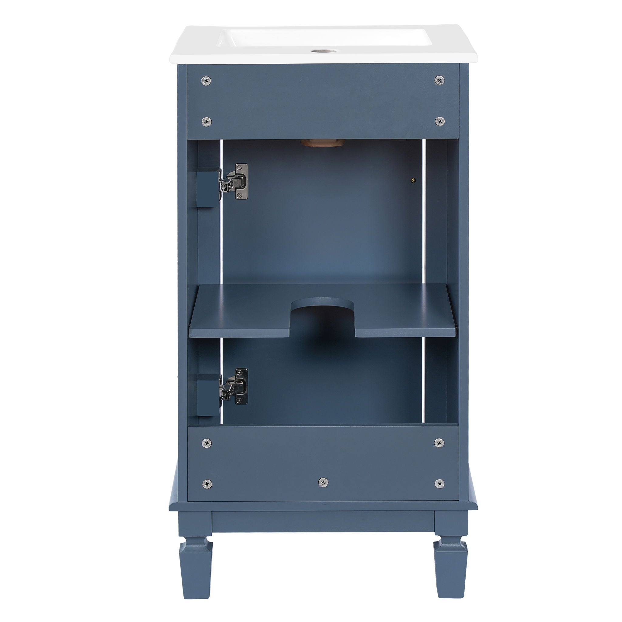 Bathroom Vanity With Sink, Soft-Closing Door, Adjustable Shelf