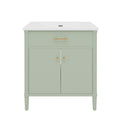 Bathroom Vanity With Sink, Soft Close Doors And Adjustable Shelf