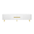TV Stand For TVs, Media Console With 4 Spacious Cabinets For Living Room
