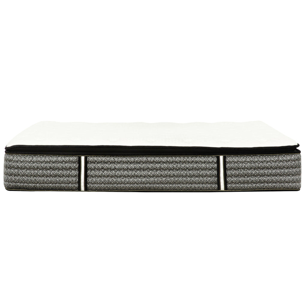 14" Premium Pocket Coil Hybrid Mattress With Gel Memory Foam, Super Plush - Gray / White - King