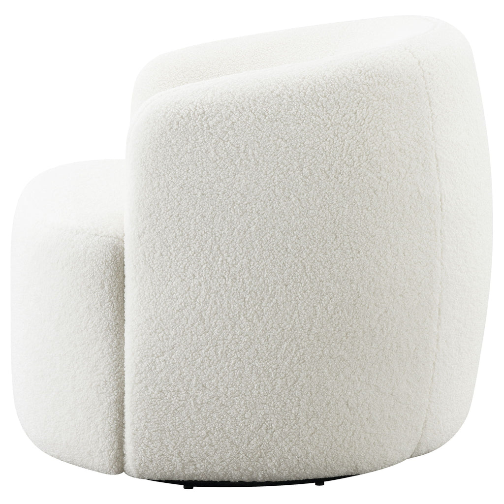 Denae - Upholstered Swivel Chair - Ivory