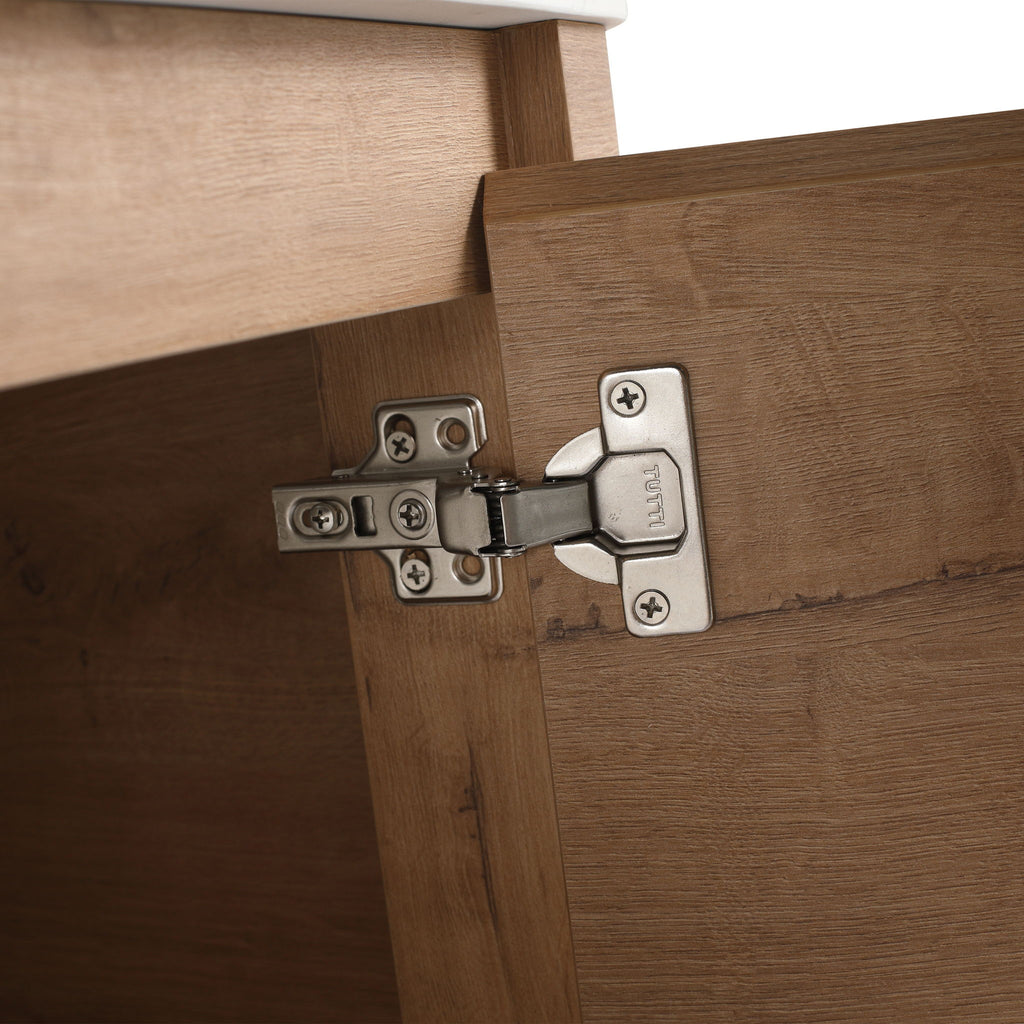 Wall Mounted Bathroom Vanity With Art Sink, 1 Soft Close Door