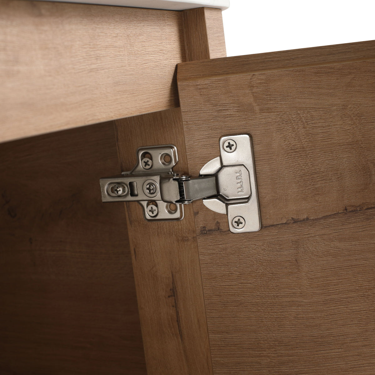 Wall Mounted Bathroom Vanity With Art Sink, 1 Storage Shelf, Soft Close Door