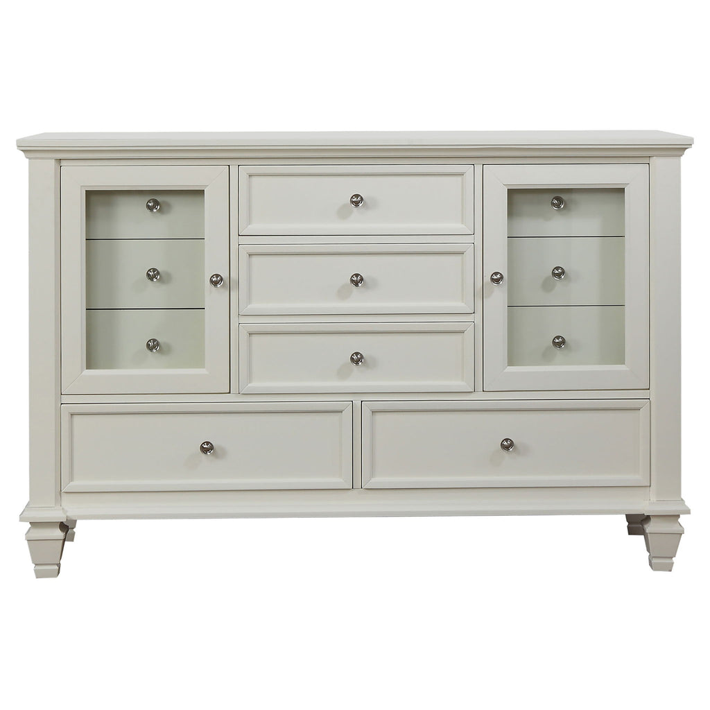 Rocco - 4 Piece Queen Bedroom Set - Cream White
