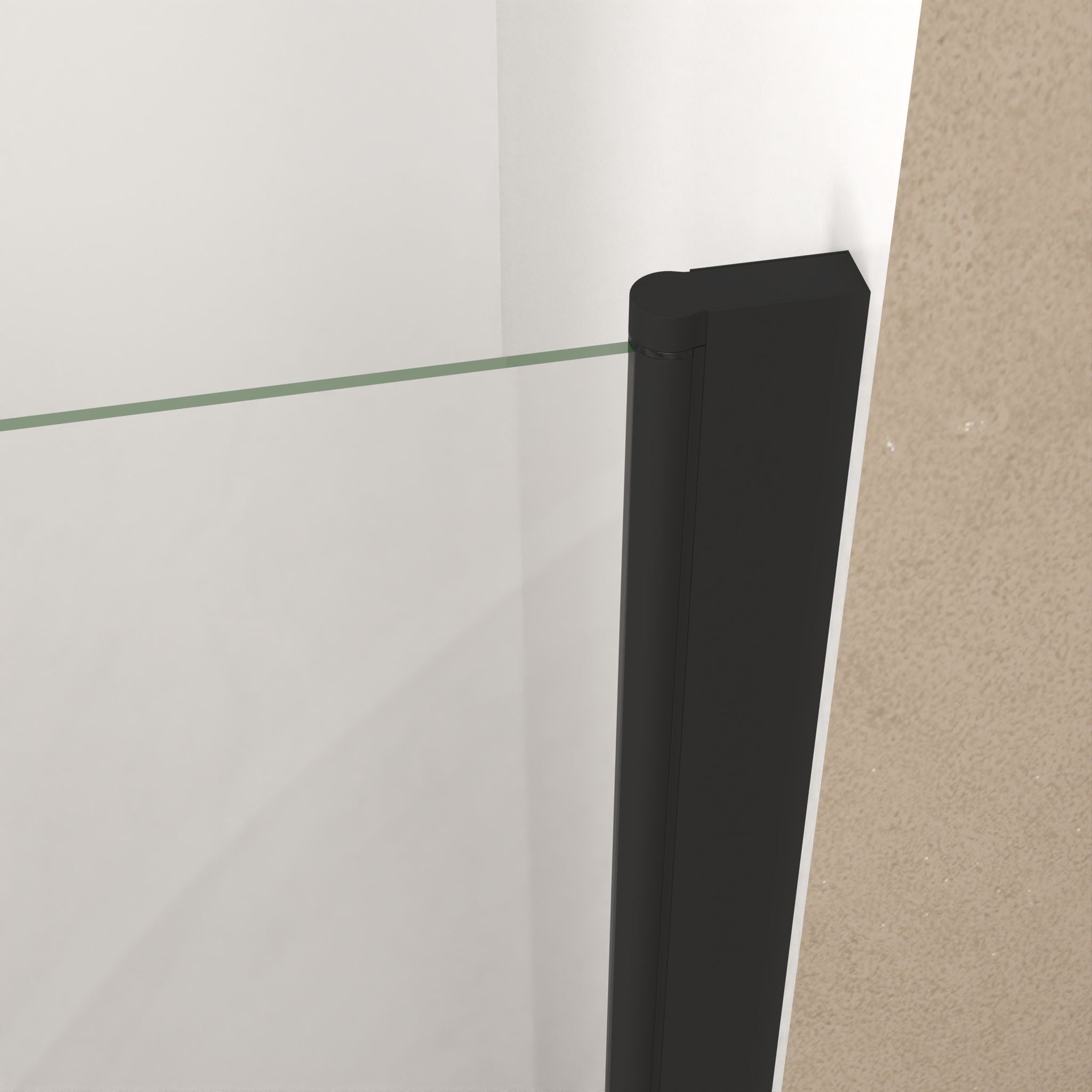 Shower Door With Glass And Explosion Proof Safety Film