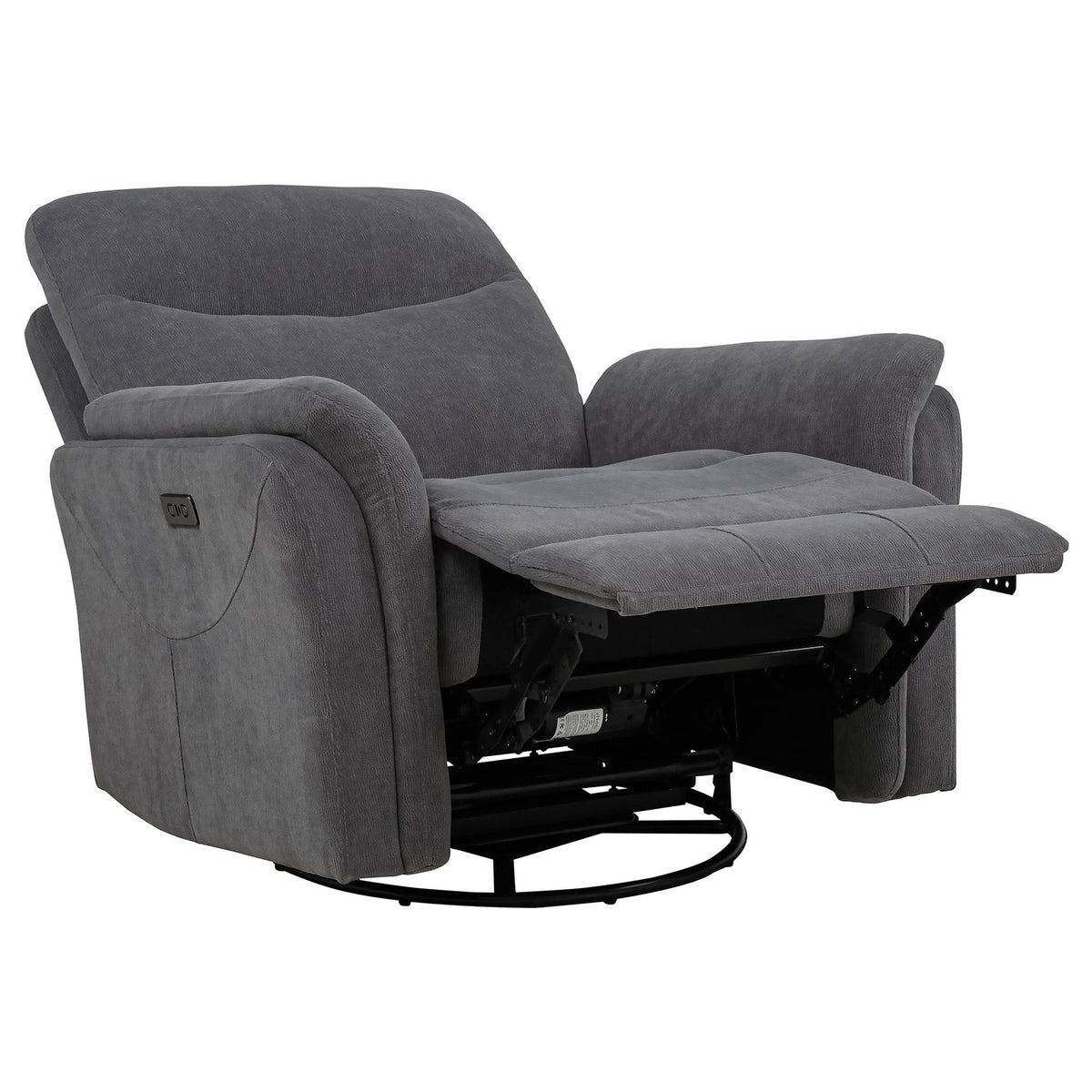 Beacon - Power Swivel Recliner With USB Charging And Adjustable Recline