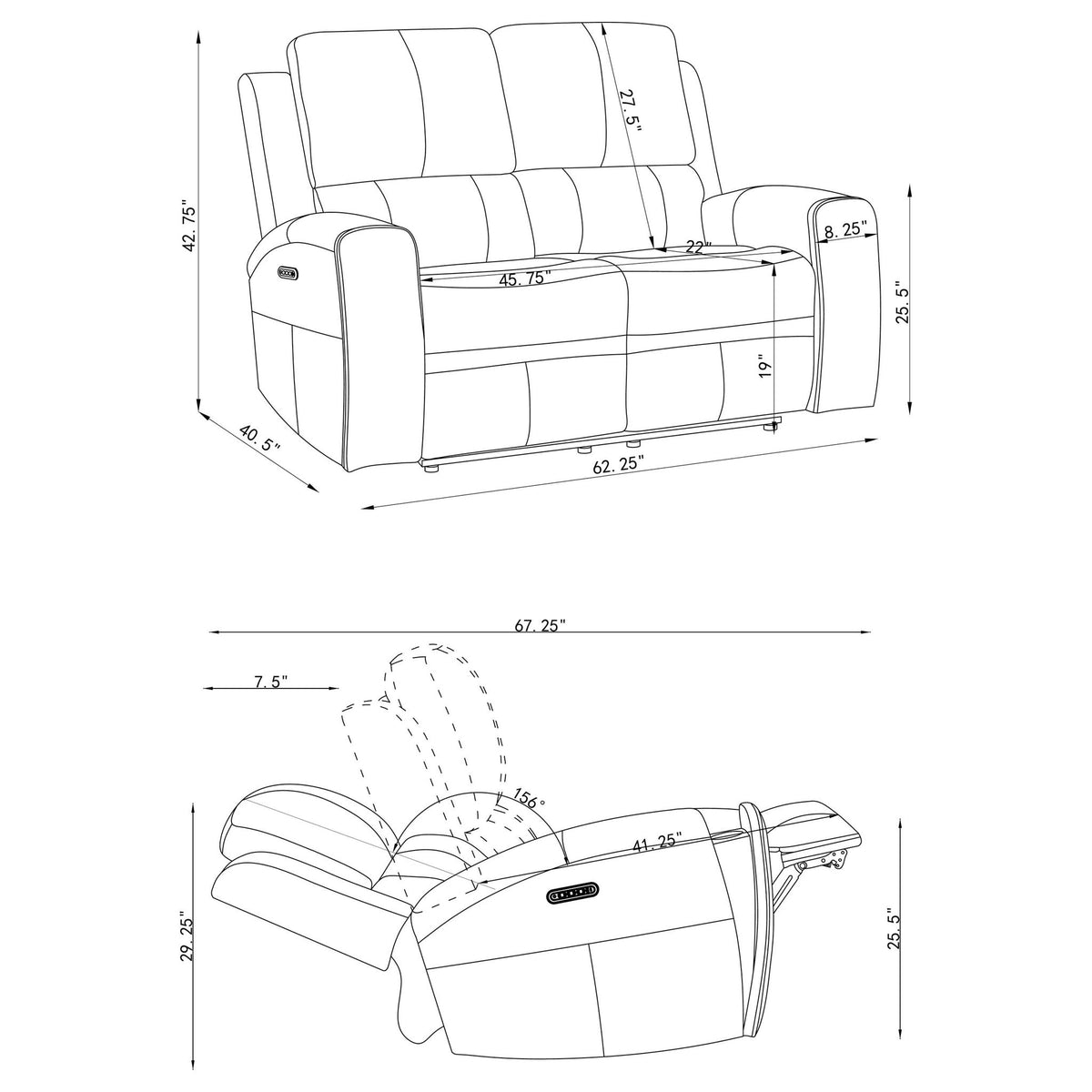 Boyce - Triple Power Reclining Sofa Set With Independent Headrest