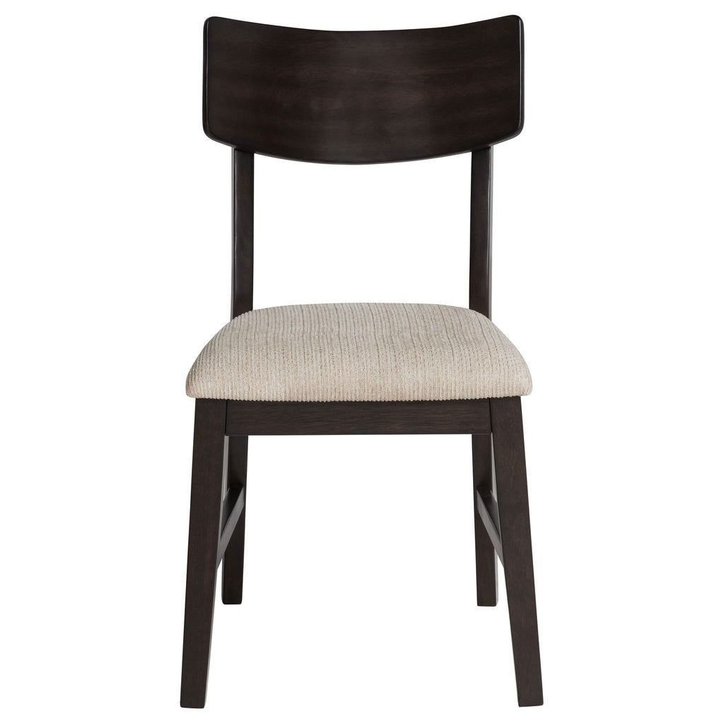 Jackie - 5 Piece Dining Set With Drop Leaf Table And Side Chairs - Dark Coffee
