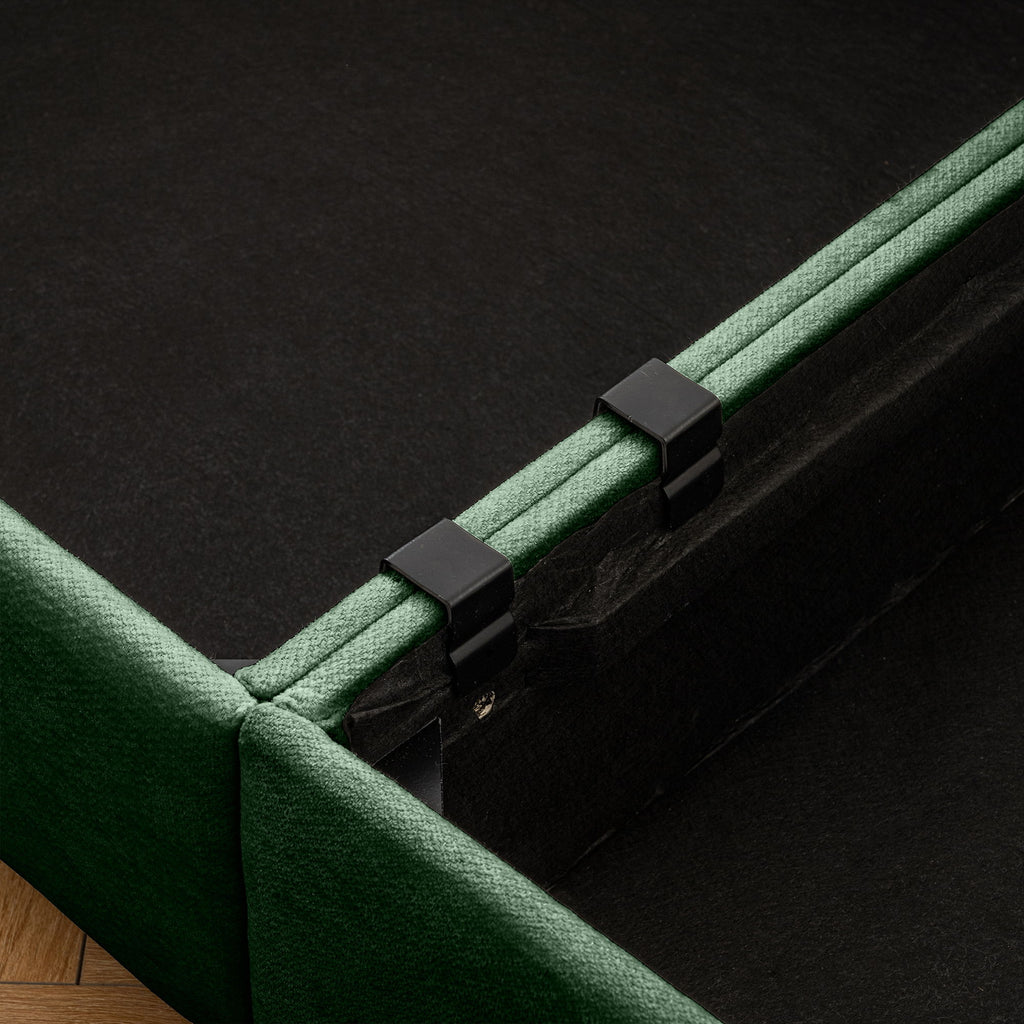 Contemporary Elegant Sofa With Storage And Ottoman