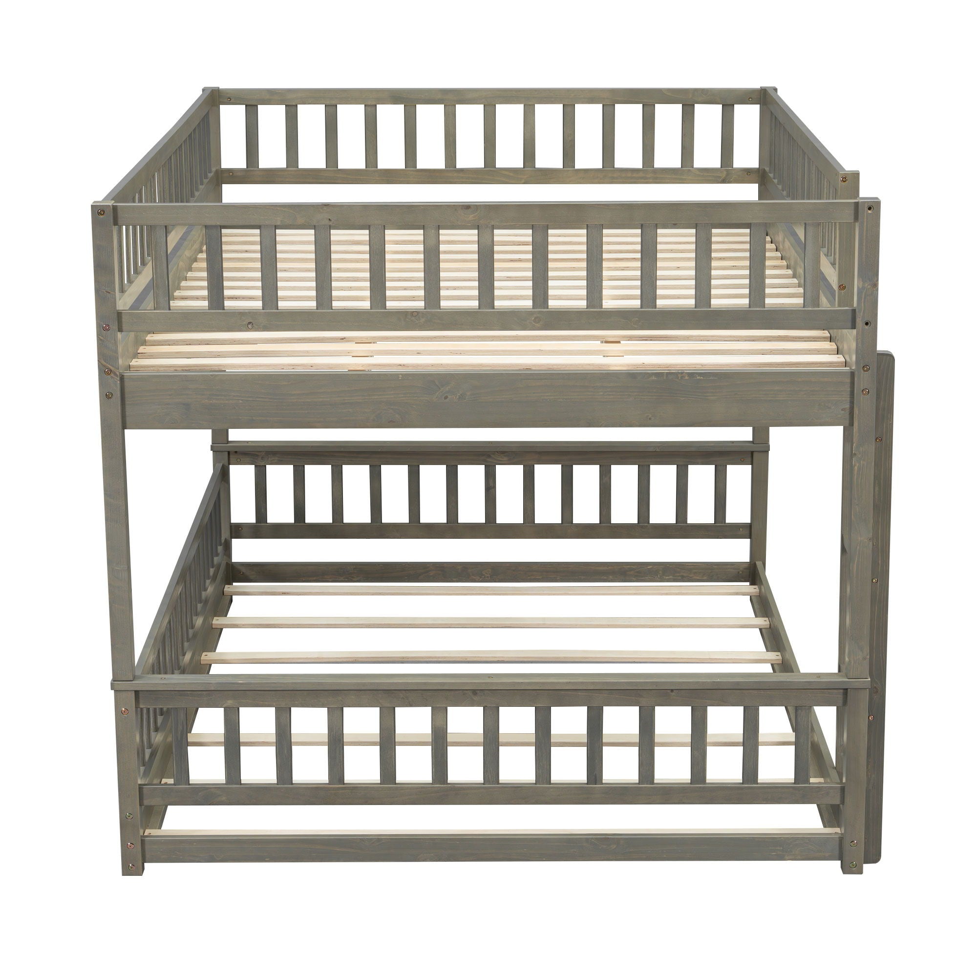 Bunk Bed With Ladder And Guardrails