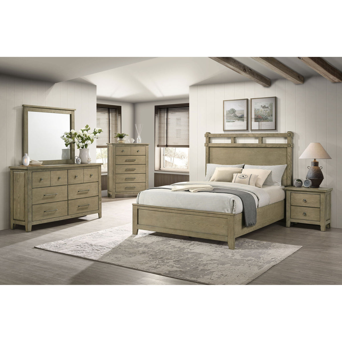 Pelton - 6 Drawer Dresser - Oak