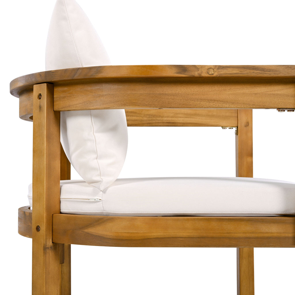 Abaco - Outdoor Acacia Wood Dining Chair (Set of 2) - Beige