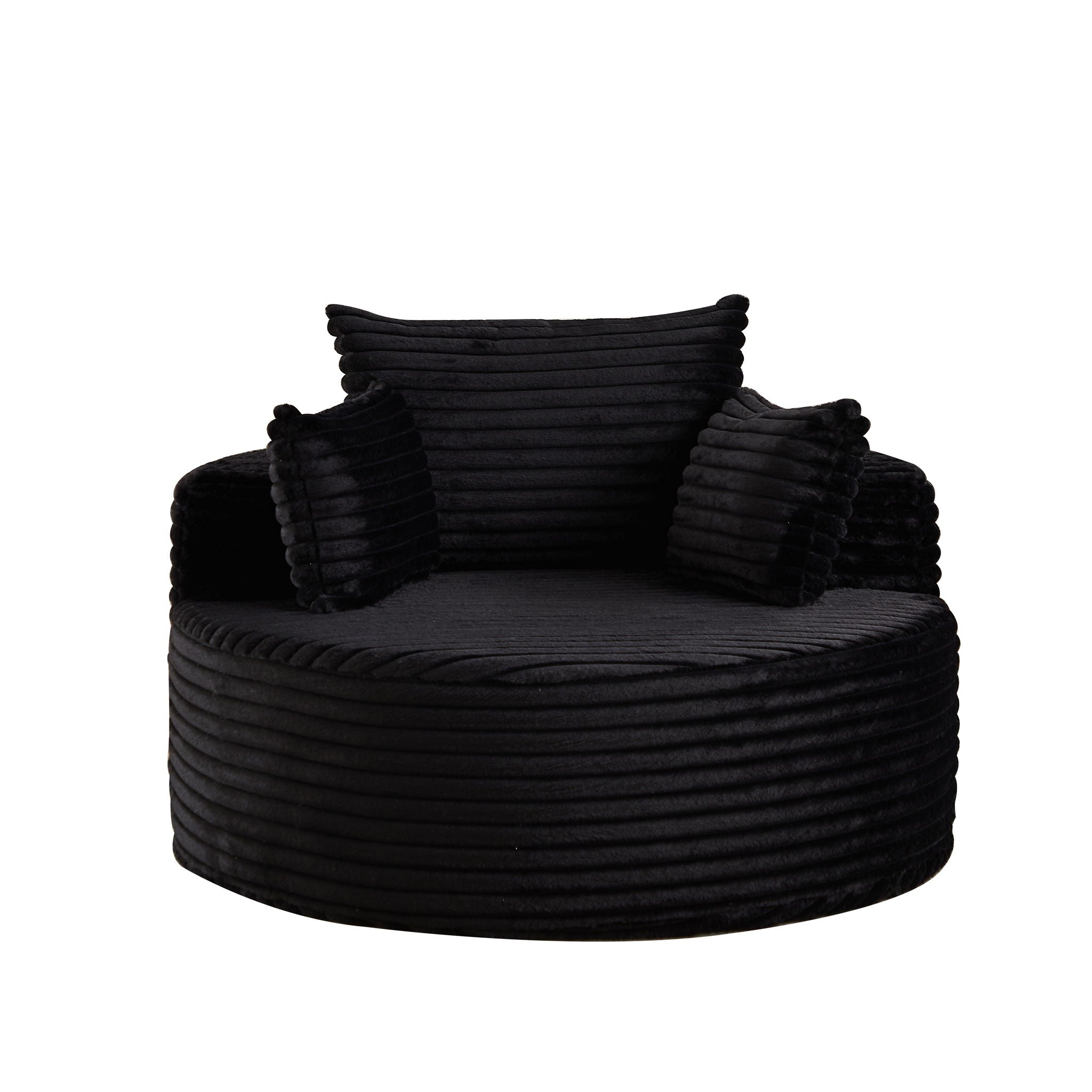 Modern Single Sofa With Backrest Pillow For Living Room