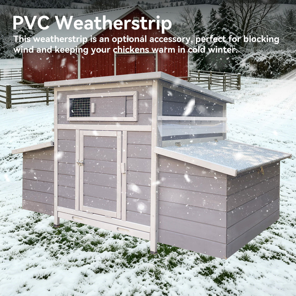 Large Chicken Coop Outdoor Hen House With Dual Nesting Boxes