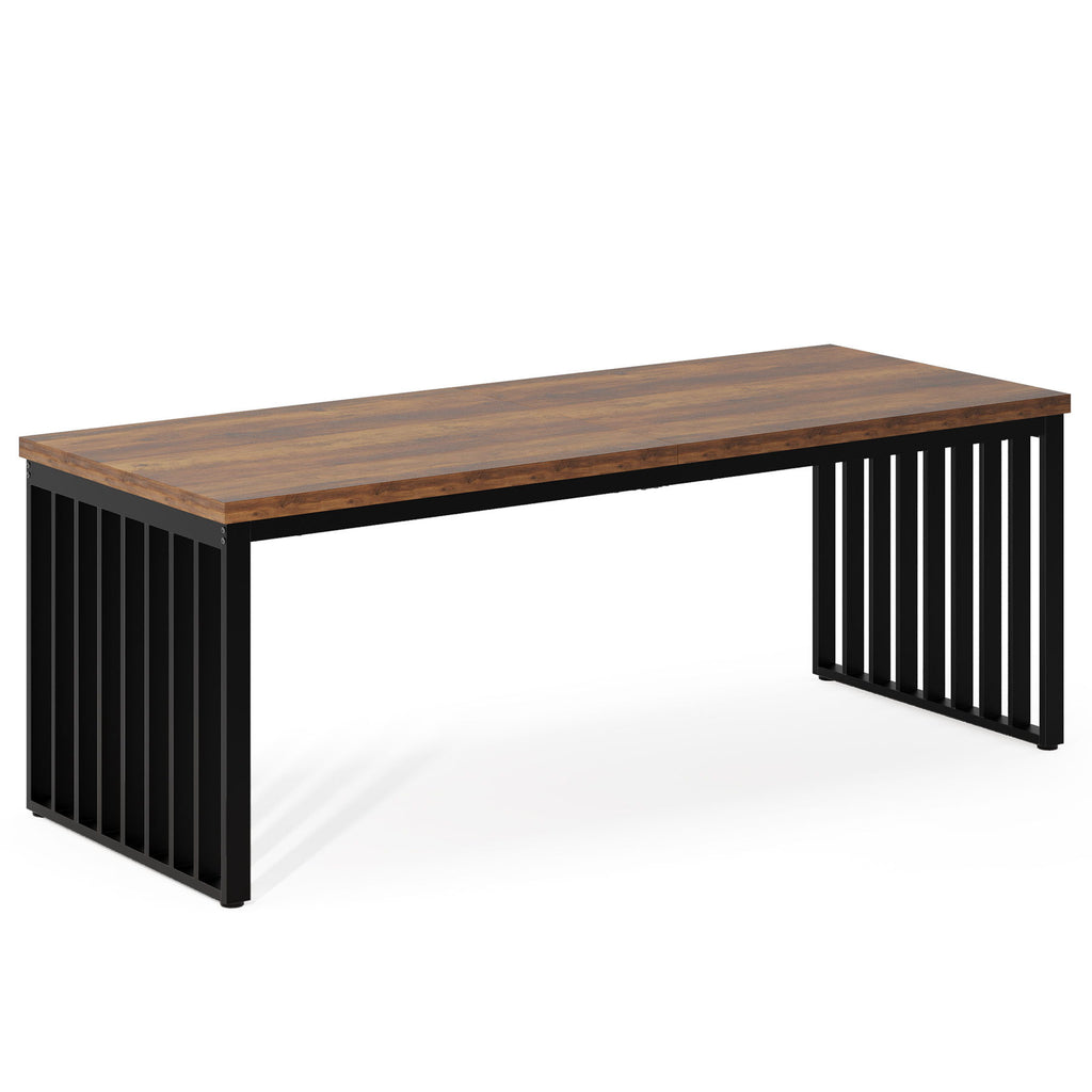 Double Computer Desk For 2 Person, Extra Long Workstation