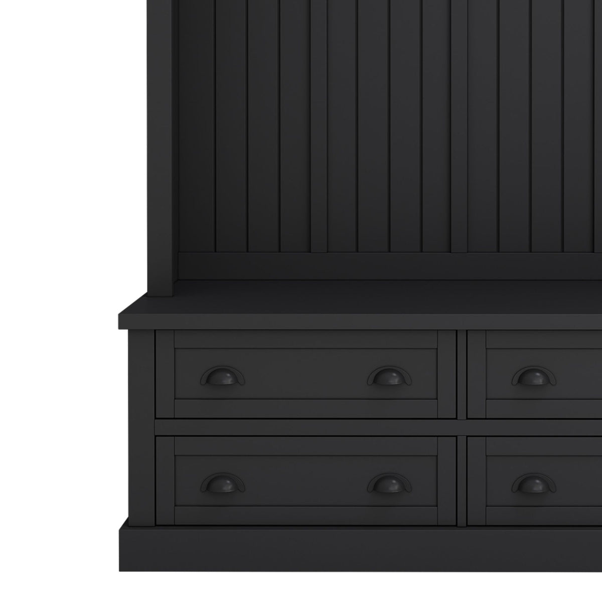 Hall Tree With 4 Drawers, Coat Rack With 6 Hooks
