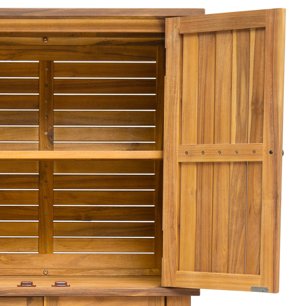 Kedzie - Acacia Wood Cabinet - Teak