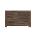 6 Drawer Wooden Dresser - Brown