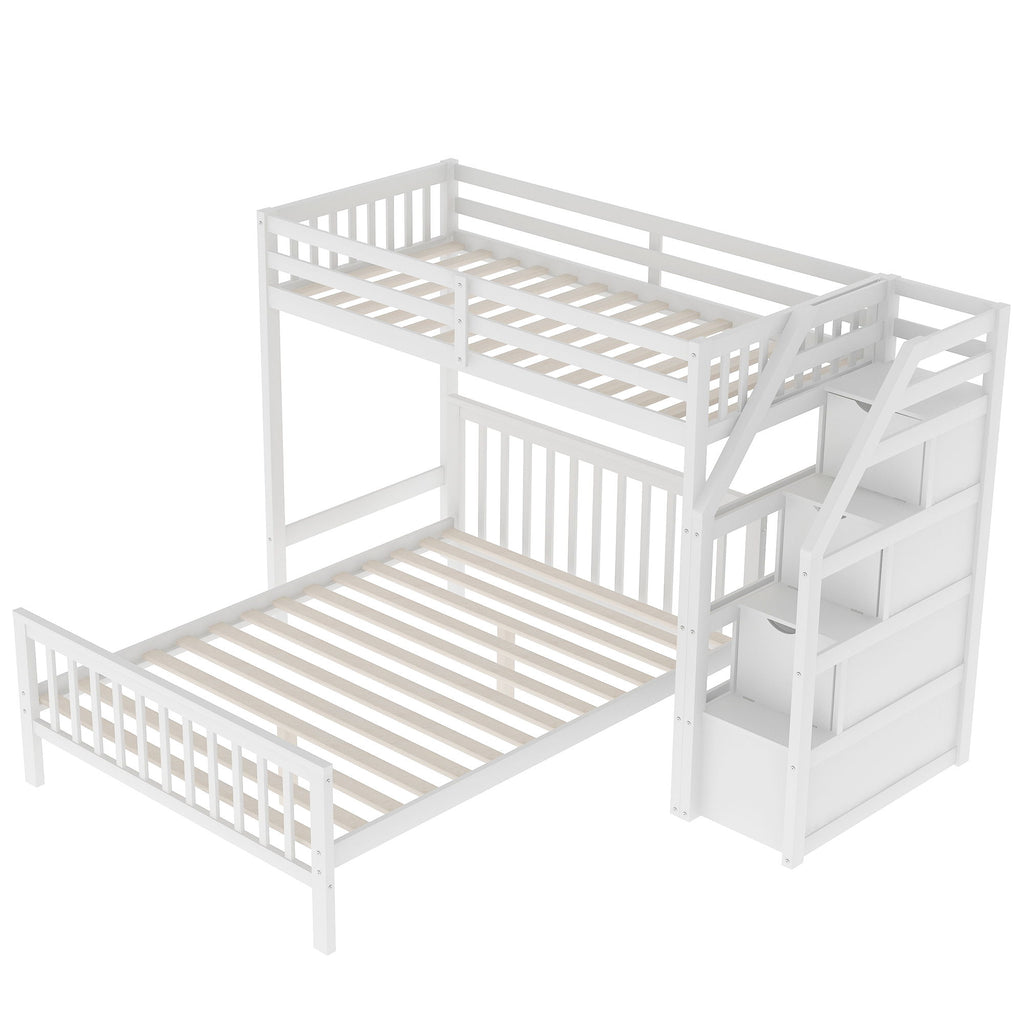 Loft Bed With Staircase And Storage
