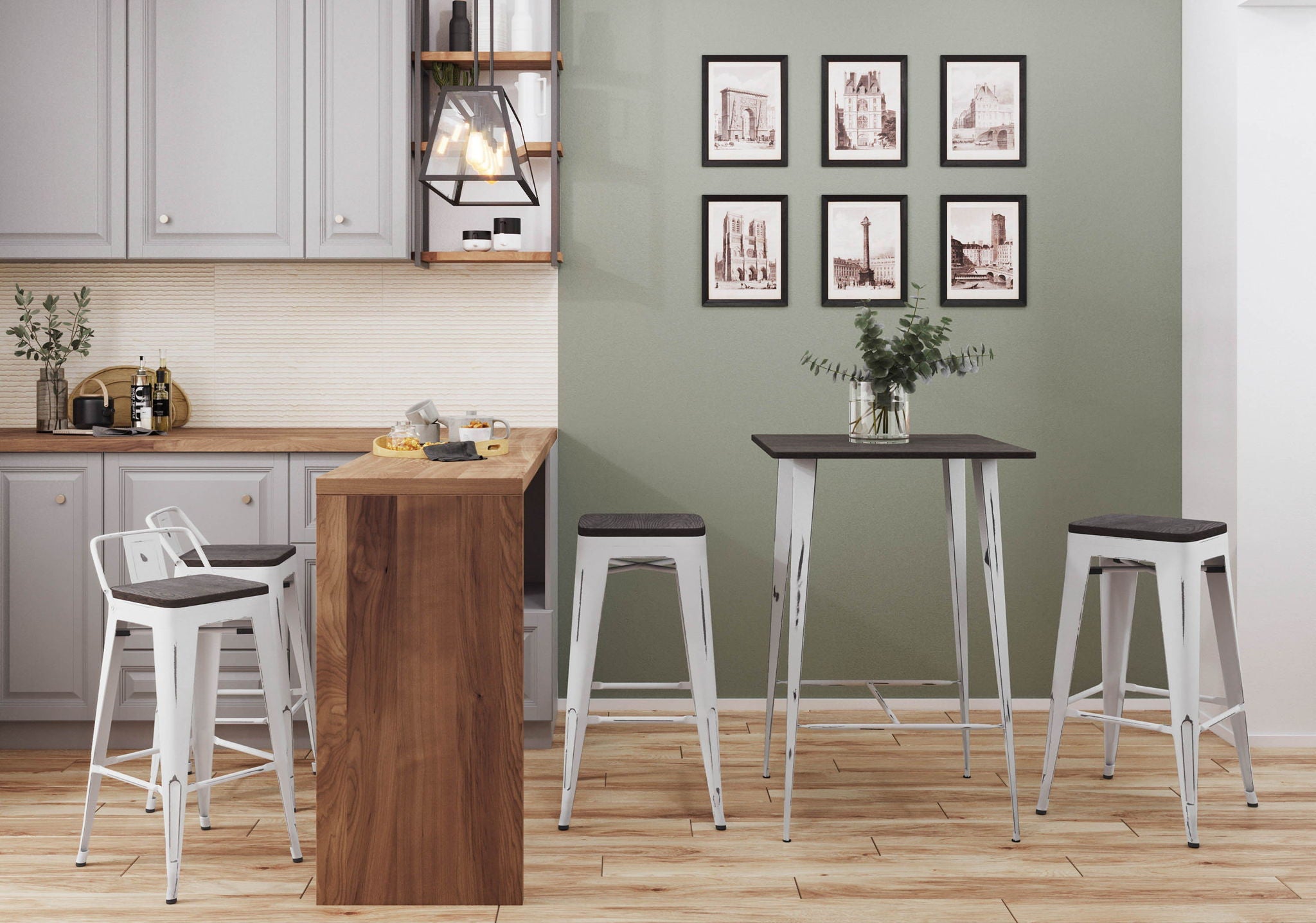 Oregon - Contemporary Barstool (Set of 2)