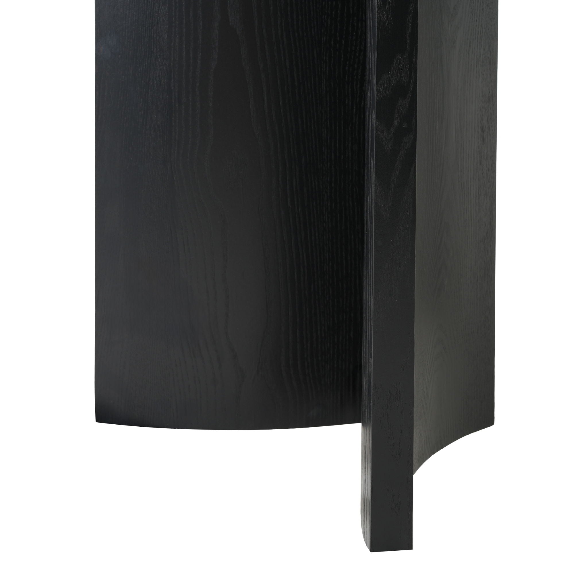 Dining Table With Curved Legs - Black