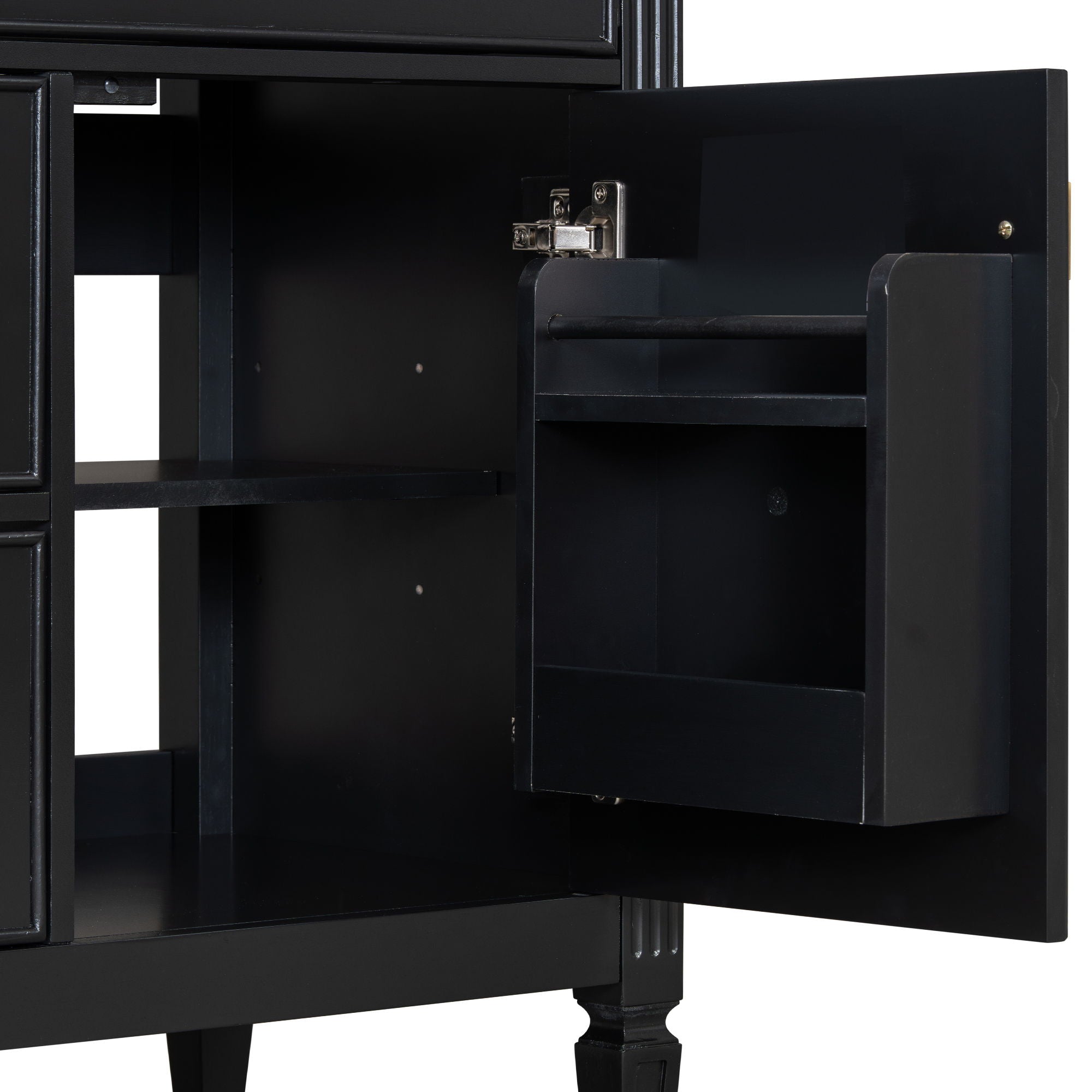 Modern Bathroom Vanity With Sink, 1 Flip Drawer And 2 Drawers, Adjustable Shelf