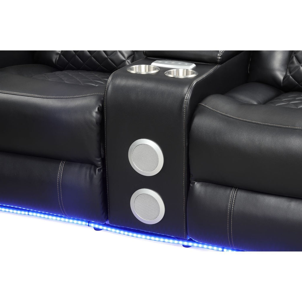 Benz - LED & Power Recliner With Adjustable Headrests And Ambient LED Lighting