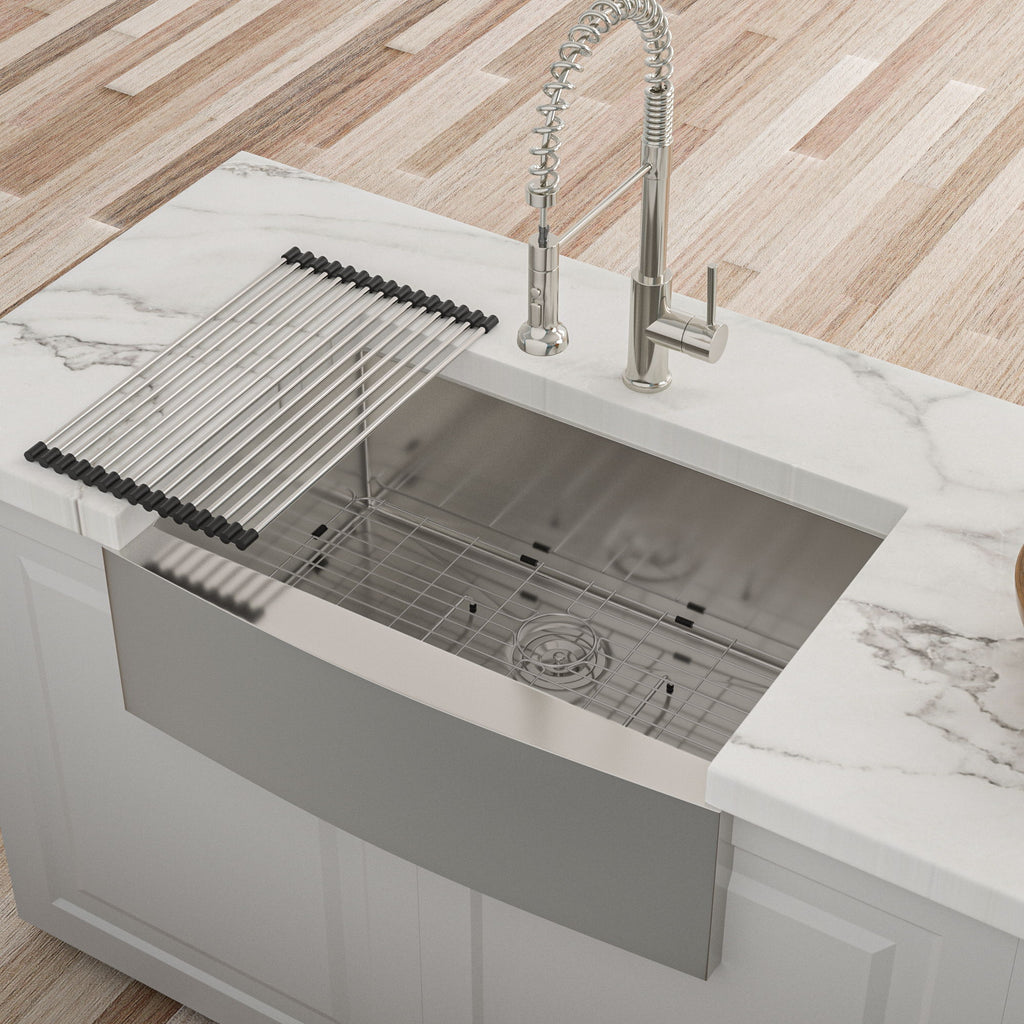 Farmhouse Kitchen Sink Stainless Steel Apron Front