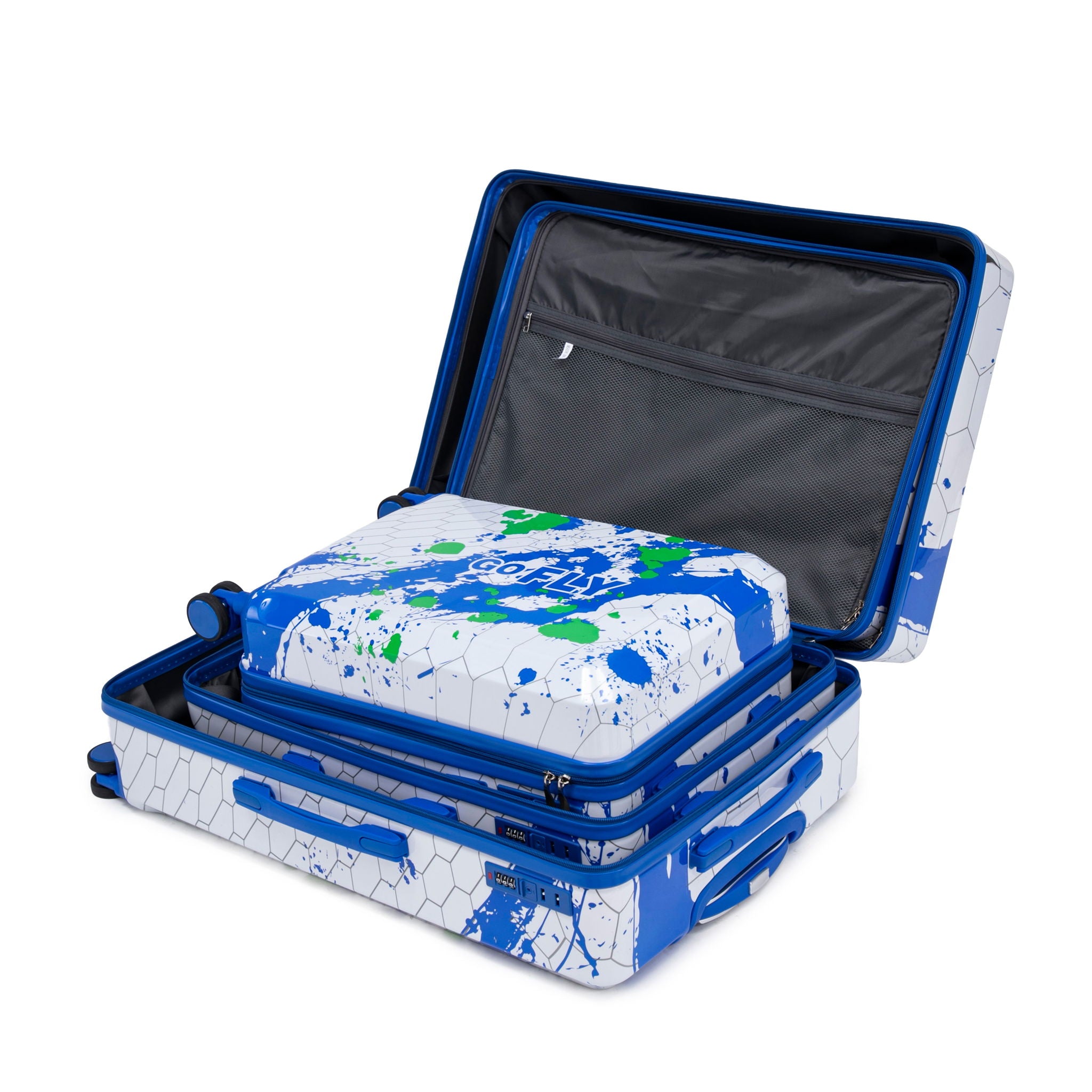 3 Piece With Combination Lock And Silent Wheels