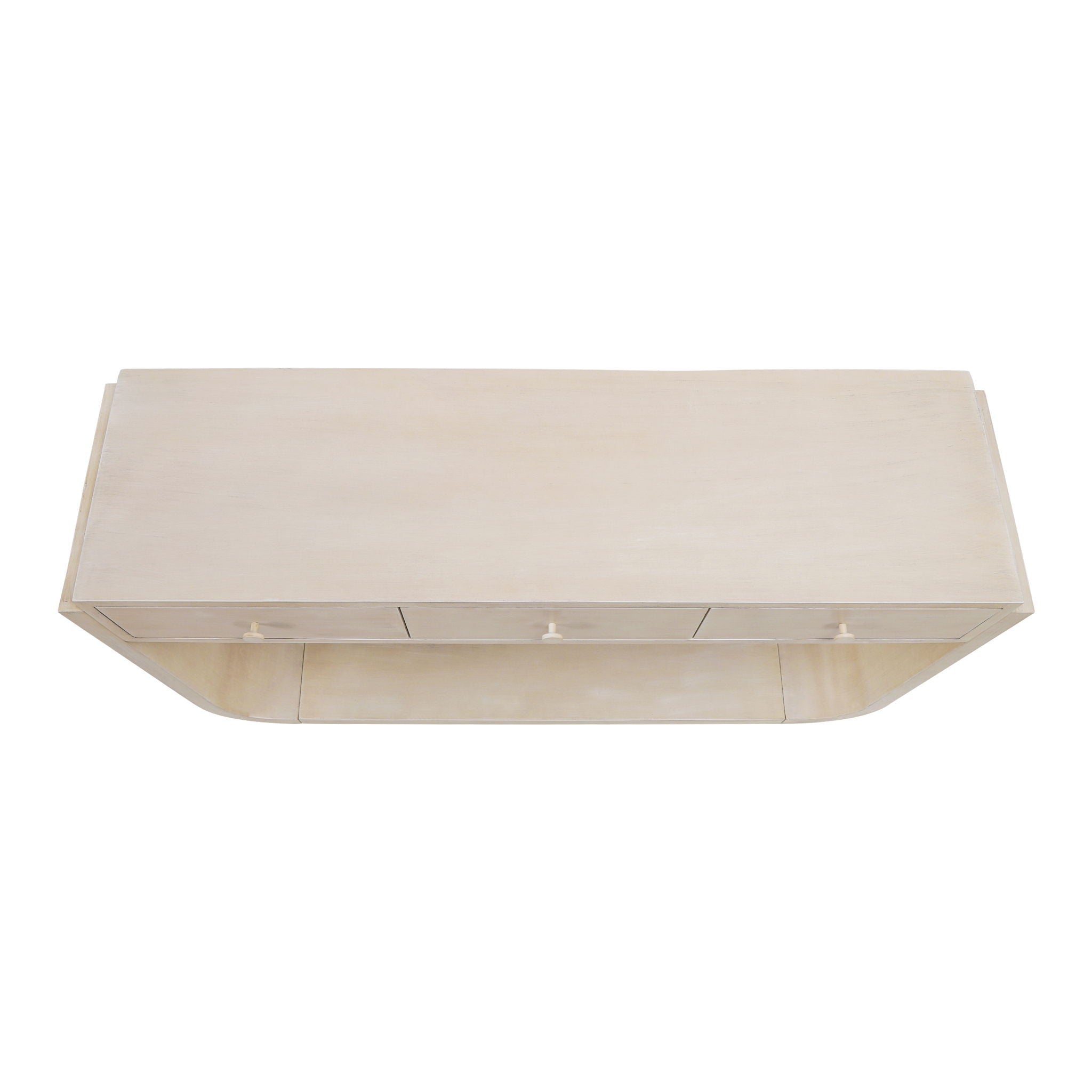 Console Table With 3 Drawers, Display Shelf