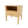 Modern Nightstand With Drawer And Open Shelf