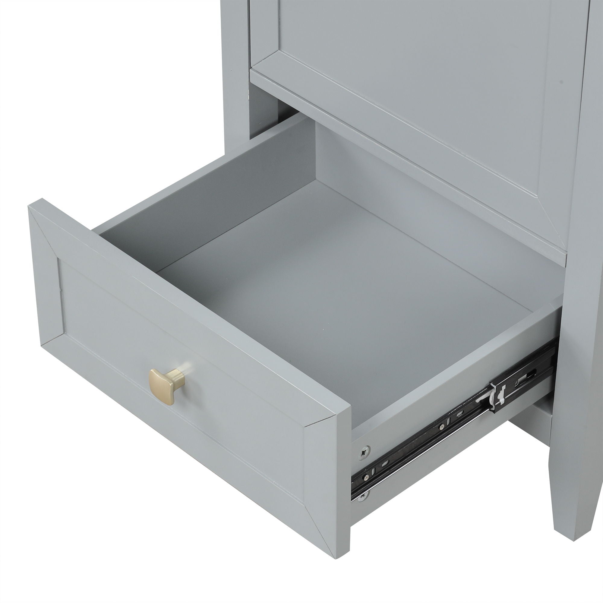 Bathroom Vanity With Sink, Soft Closing Cabinet Door, Storage Rack And Drawer