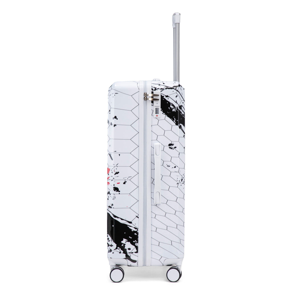 Luggage With Printed Pattern, Combination Lock