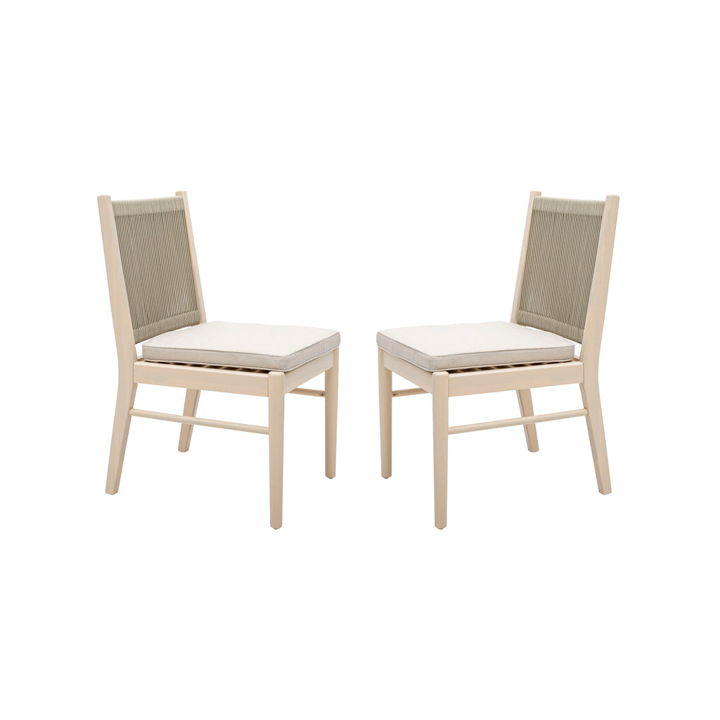 Cordoba - Dining Chair (Set of 2) Comfortable Armless Chairs - Beige