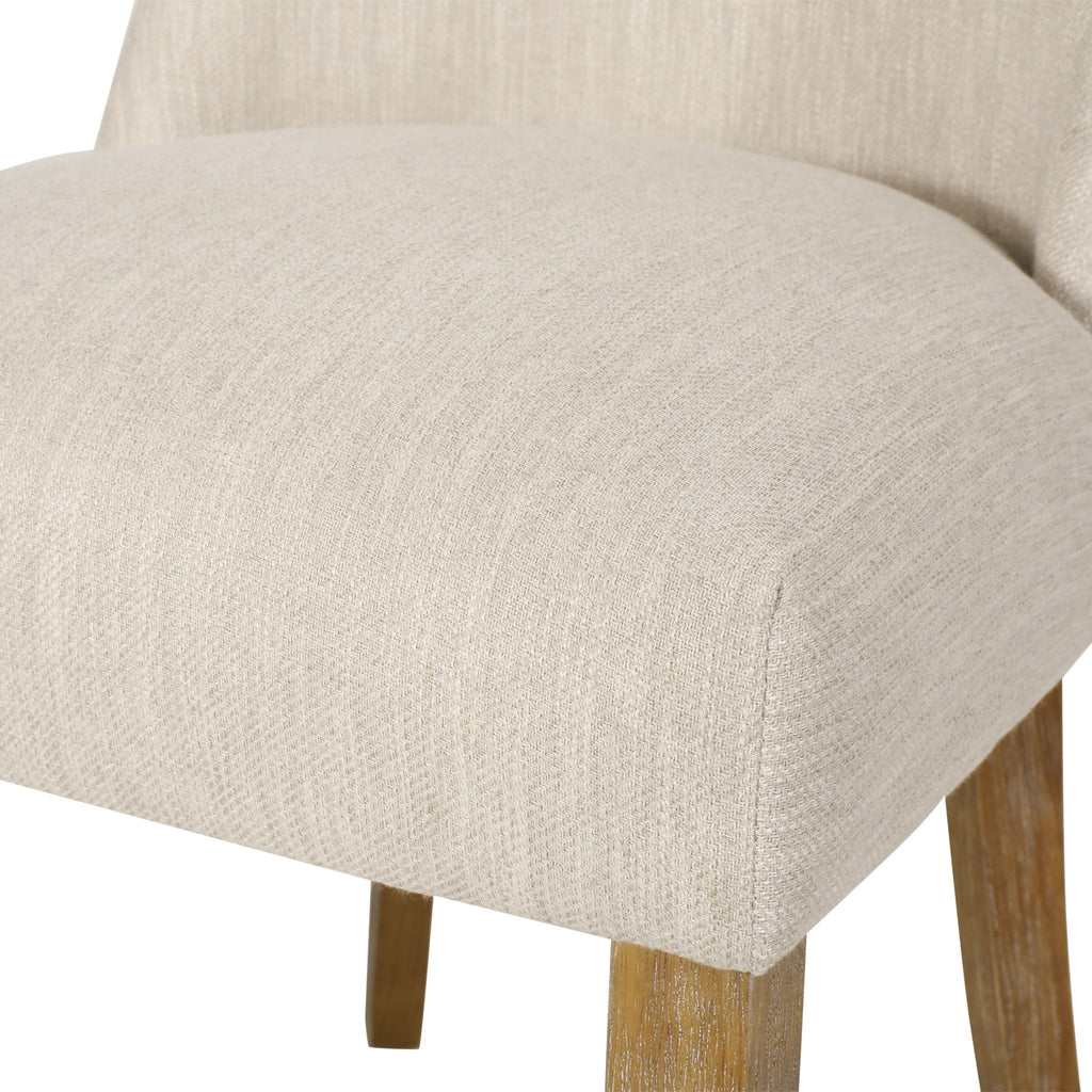 Classic Fabric Dining Chair (Set of 2) - Beige