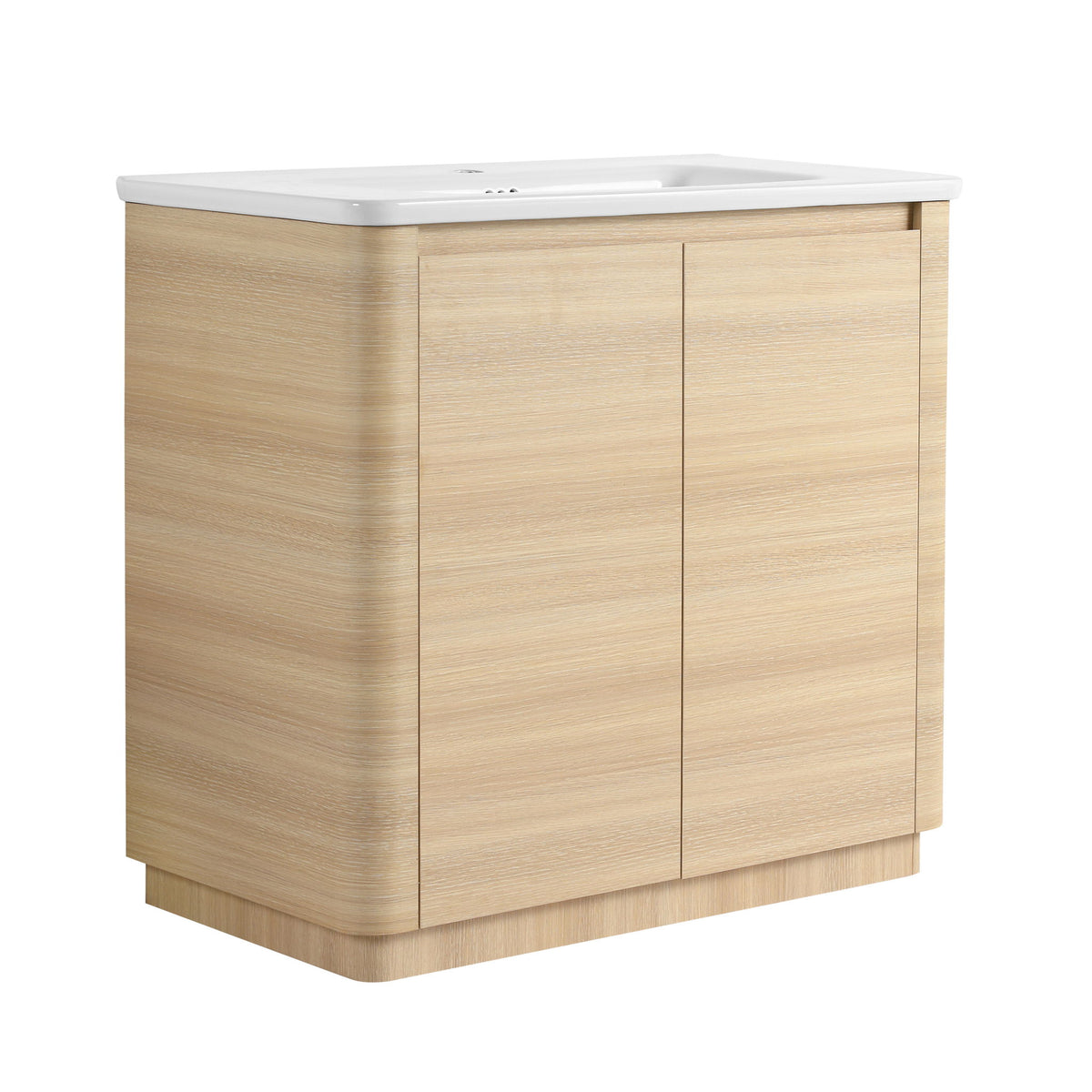 Freestanding Bathroom Vanity With Sink & 2 Soft Close Doors