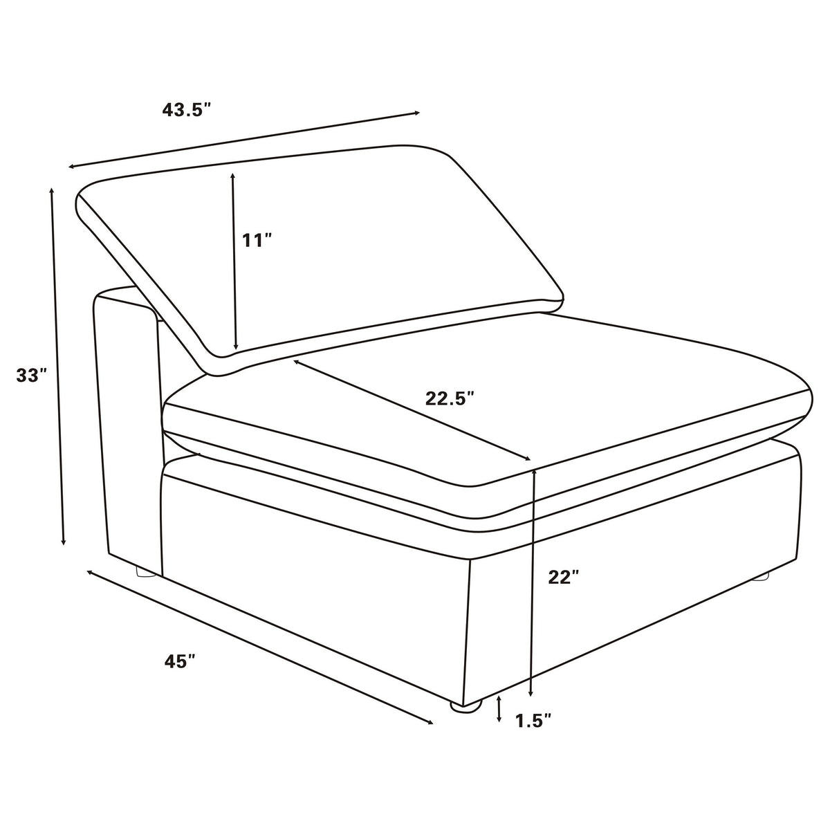 Segoura - 6 Piece Modular Sectional Sofa